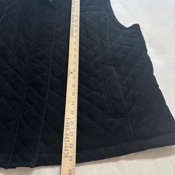 Sag‎ Harbor Quilted Vest Sleeveless Padded Outerwear Black Vest Size XL - Picture 5 of 7
